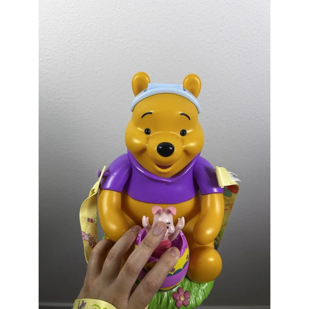 Disney Parks Winnie the Pooh Piglet Easter Popcorn Bucket Bunny Ears With Strap